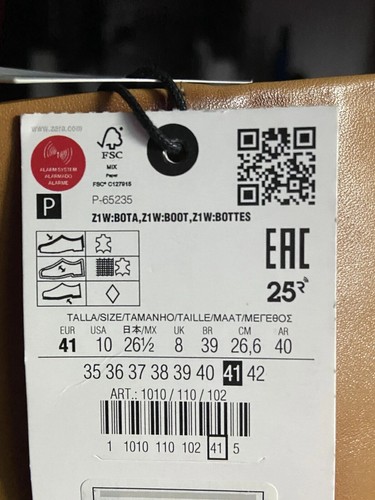 BOTAS VAQUERAS occidentales Zara hasta la rodilla punta puntiaguda CUERO en camel 41 o 10 nuevas con etiquetas - Imagen 9 de 10