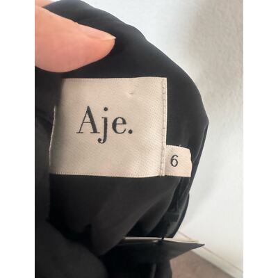 knee length dresses for ladies Aje Ursula Midi Dress In Black Size 12 main image 1