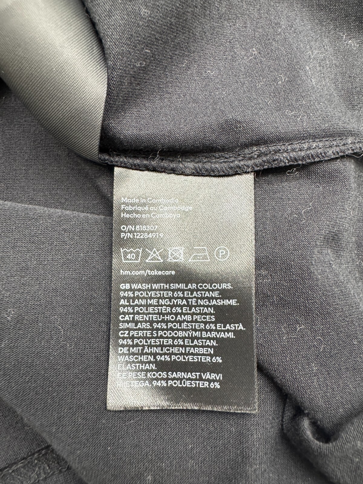 Divided H&M Black Long SLeeve Shirt Womens Size Large