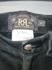 RRL Double RR Ralph Lauren 100 Calf Suede Fringe Pants 29 Sample ONE of KIND