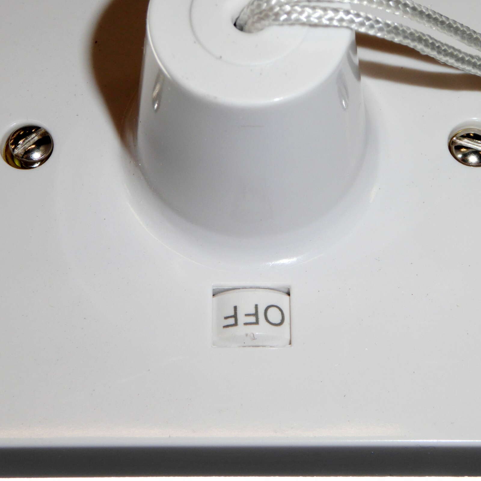 Click PRW211 50 Amp Shower Pull Cord Switch with Neon and ON OFF