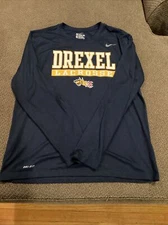 Drexel University Lacrosse Nike Long Sleeve Tee Womens L Excellent Condition 