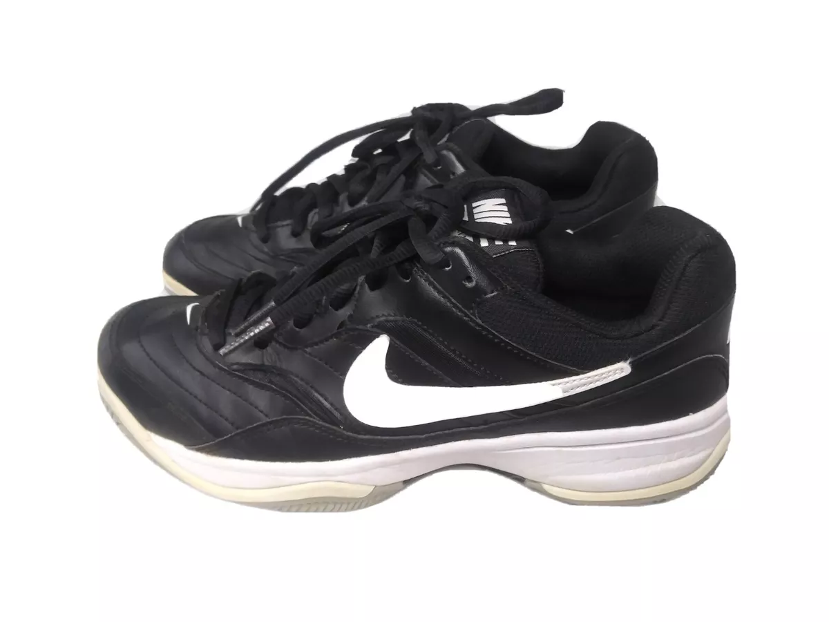 Nike Mens Size 8M Court Lite Black White Tennis Shoes 845021 010