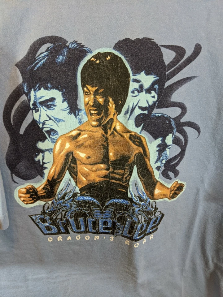 Camiseta Promocional Bruce Lee Dragons Roar Película Talla XL Foto 2 de 4