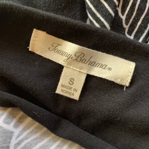 Tommy Bahama schwarz weiß Blumen tropisch Sommerkleid Kleid Damen Small S - Bild 7 von 9