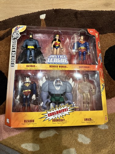 DC Super Heroes Justice League 6 figure Pack K4392 Mattel 2006 SEALED - 第 1/2 張圖片
