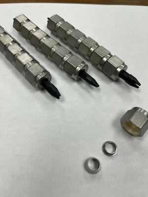 Swagelok tube fittings 1/4 316SS - SS-402-1 nut, plus SS-404-1, SS-403-1