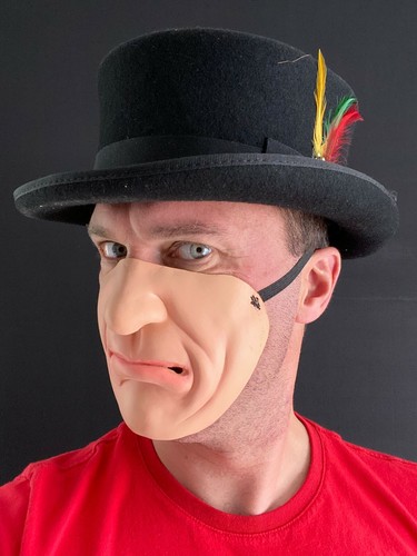 Funny Half Face Cigarette Smoking Man Fake Thermometer Stag Accessory Peaky 1920 - Picture 6 of 9