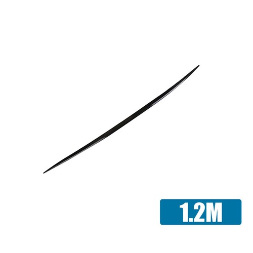 1.2M Rubber Black Car Rear Wing Refit Spoiler Tail Trunk Wing Strip Accessories - Picture 7 of 7