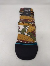 Stance Brand Kid's Casual Novelty Hamburger Crew Socks Youth Size L New with Tag