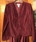 Patra Two Piece Formal Burgandy Size 16 — photo 1