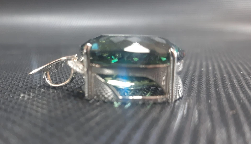 Pendente Ametista verde  47.79 ct  in Argento Sterling 925 - Immagine 3 di 4