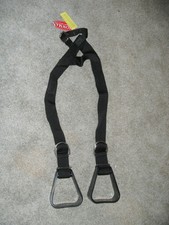 BLACK Showman Heavy Duty Nylon Adjustable Buddy Stirrups, WESTERN SADDLE SHARP