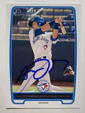 A.J. Jimenez Signed Bowman #BP5 2012 Card Toronto Blue Jays Auto MLB RAD