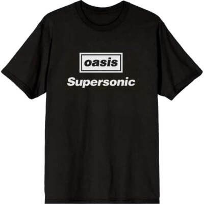 Oasis 'Supersonic Title' (Schwarz) T-Shirt - NEU & OFFIZIELL!