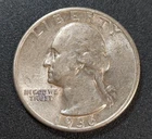 1936 P Washington Silver Quarter  AU Nice Luster -0504-10