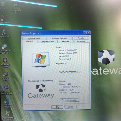 Gateway Retro Gaming Laptop Pentium 1.73GHz 1GB RAM (Windows XP Tablet Edition) - Picture 3 of 10