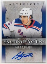 2021 2021-22 Artifacts Autofacts #AFLH Libor Hajek New York Rangers Upper Deck