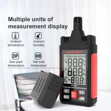 HT607 Digital Temperature Hygrometer Liquid Crystal Display Hygrometer Detector