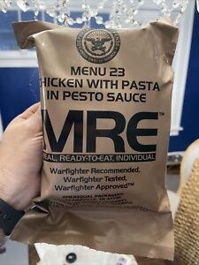 MRE Menu 23 Chicken Pesto Pasta US Military Pack Date July 2010