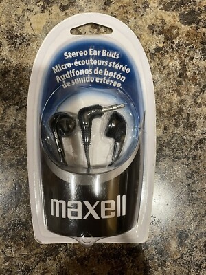 Maxell EB-95 In-Ear Stereo Earbuds Headphones Black