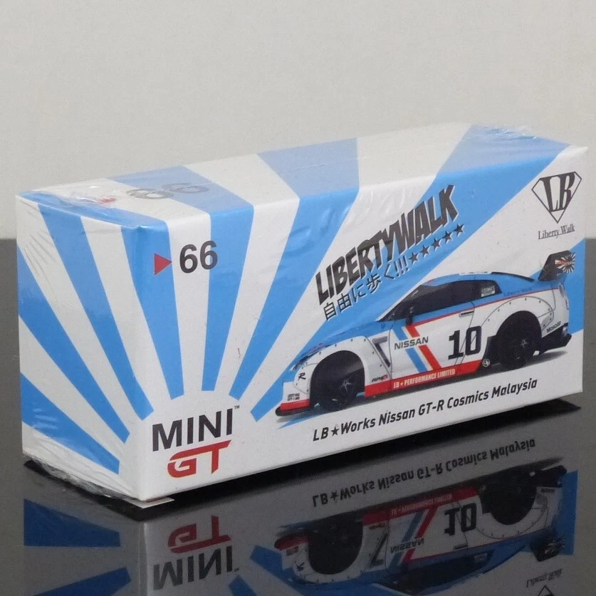 ミニカー MINIGT 66 LB WORKS GTR Cosmics Malaysia MINI GT 66 Nissan GTR R35 Type 1 Rear Wing Ver 1+2 Cosmics
