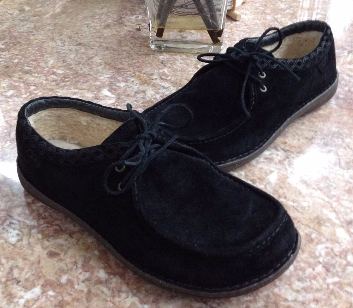 Scarpe Oxford UGG Hermosa nere scamosciate uomo taglia 13 S N 1671 usate in ottime condizioni