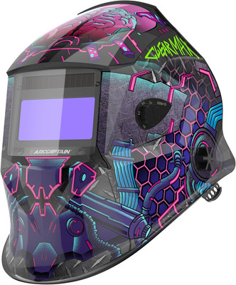 Large Viewing Screen Welding Helmet, 1/1/1/1 Top Optical Clarity Auto Darkening 