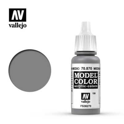 VALLEJO MODEL COLOR 158 MEDIUM SEA GREY 70870 (FS36270) 17ml (Acrylic Paint)