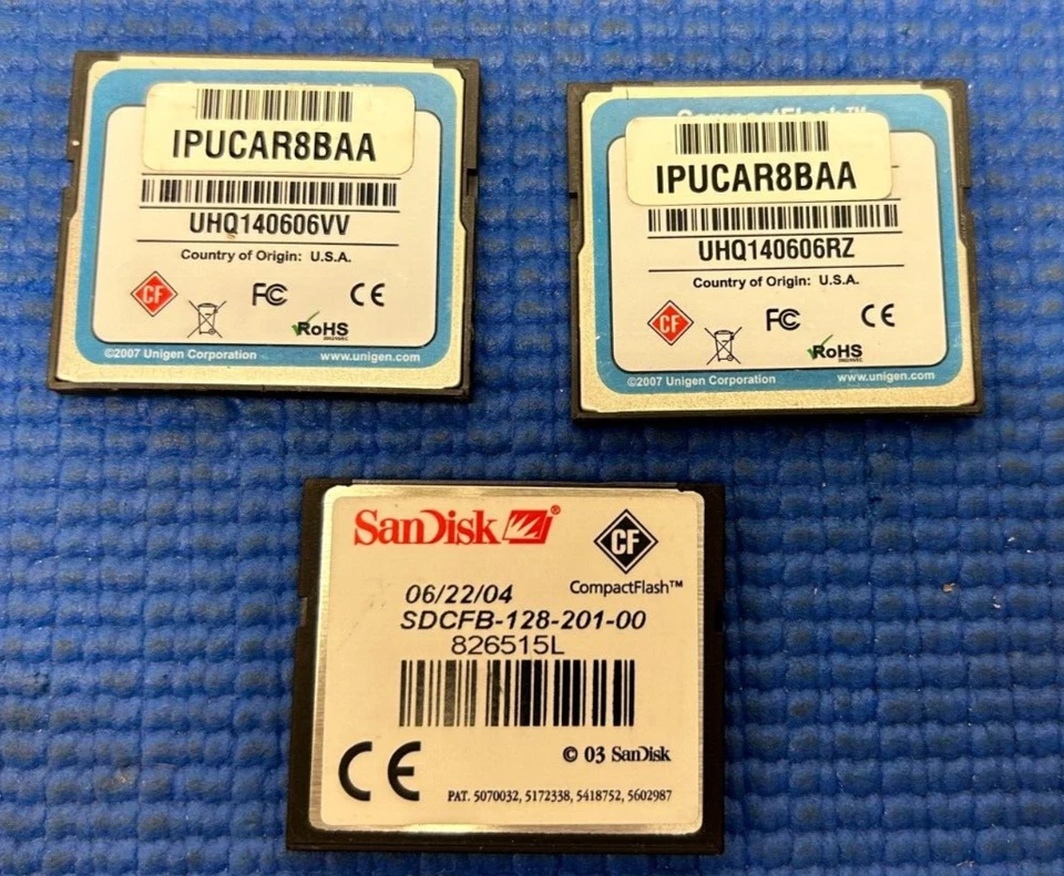 CISCO FLASH-PRP3-4G (QTY2) & (QTY 1) SANDISK SDCFB-128-201-00 COMPACT FLASH - Image 2 of 3