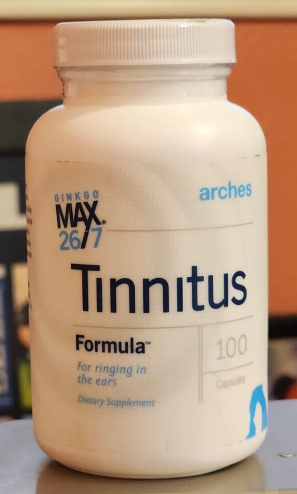 Arches Tinnitus Formula with Ginkgo Max 26/7 100 Capsules Exp 09/25
