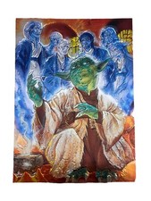 Excellent: Vintage 1996 Finest Star Wars Yoda Chromium Trading Card