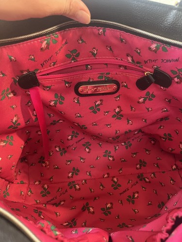 Betsey Johnson Queen Kitsch Tote Check Me Out Hearts Checker Board Travel Bag - 第 8/17 張圖片