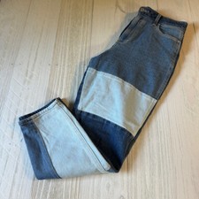 Hollister 7R W28x27L Two Tone Ultra High rise Mom Jean