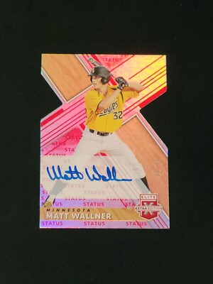 Matt Wallner 2019 Panini Elite Extra Edition #39 Red Status Die-Cut Auto 46/75