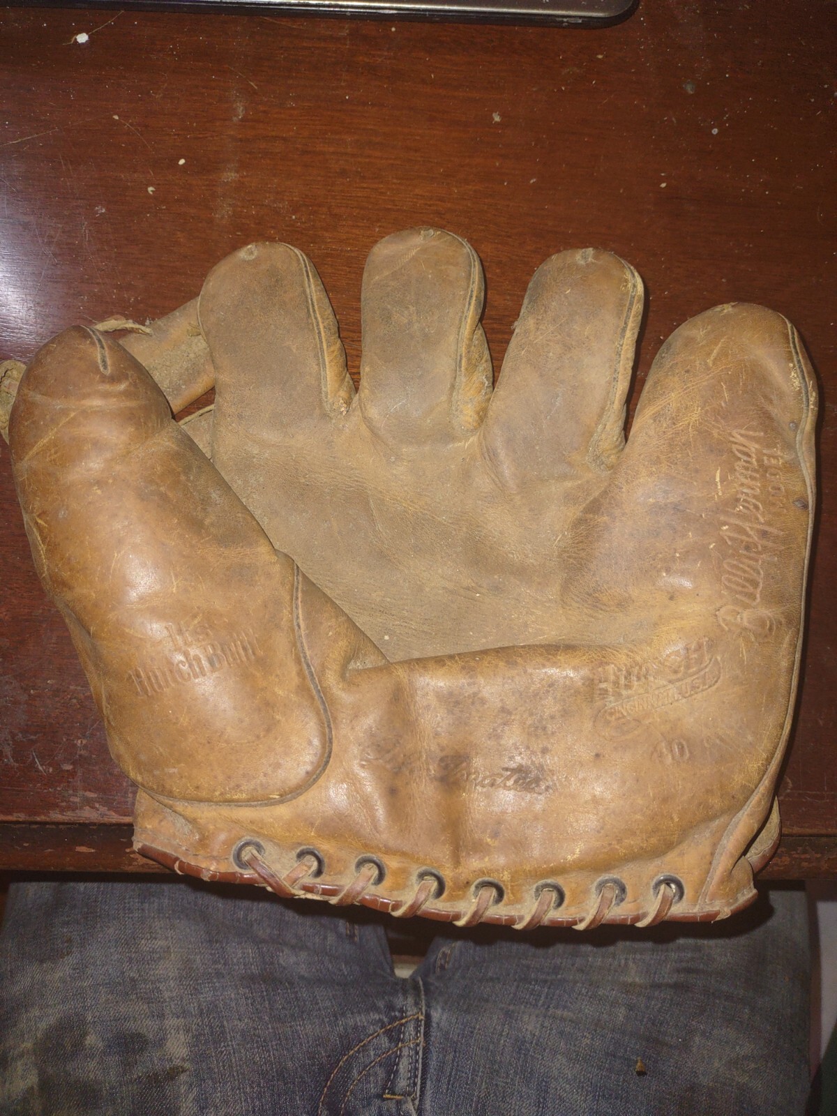 Hutch Leather Vintage 1940S Baseball Glove BILLY HERMAN BASEBALL eBay