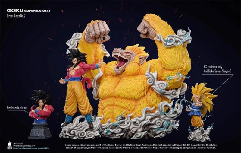 DRAGON BALL SUPER Goku Super Saiyan 4 sculpture, The greatest