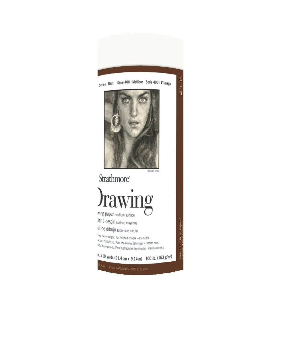 Rollos de Papel Blanco Strathmore para artistas