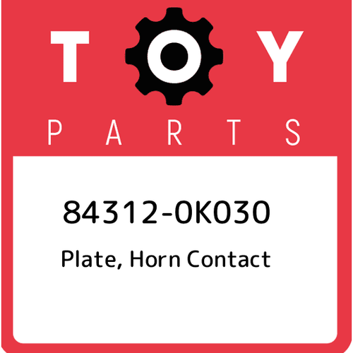 843120K030 Toyota Plate, horn contact 843120K030, New Genuine OEM Part