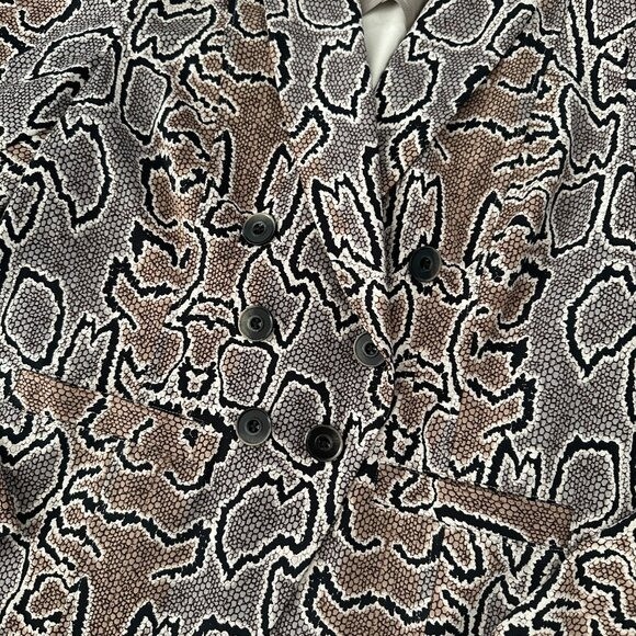 Cabi Python Double Breasted Blazer Jacket Women's… - image 3