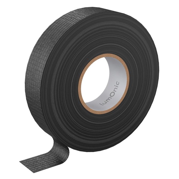 15M Gewebeband FüR KabelbäUme 19Mm Textilband Schwarz Pet Wolle 0,30Mm-image