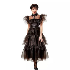 Abito da ballo rave’n Wednesday Addams - Costume adulto