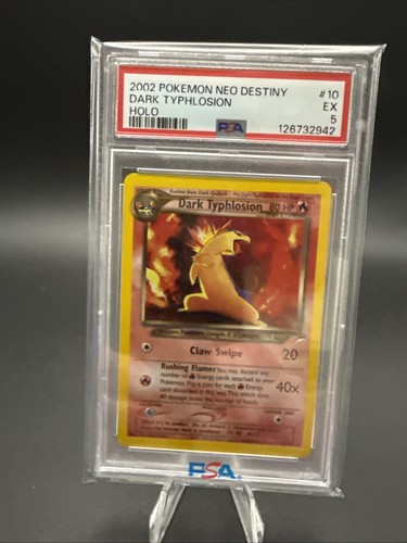 Dark Typhlosion (Unlimited) graded PSA 5 for sale on eBay