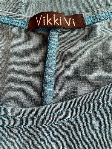 VIKKI VI 3X TEAL BLU VERDE 58" BUSTO CANOTTA ORIGINALE SLINKY ACETATO LYCRA - Foto 11 di 12