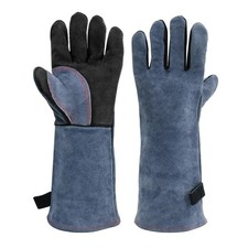 Heat Resistant Cowhide Welding Gloves for Barbecue and High Temp Tasks