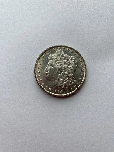 1891  Morgan Silver Dollar, BU beautiful coin  minor toning on the reverse