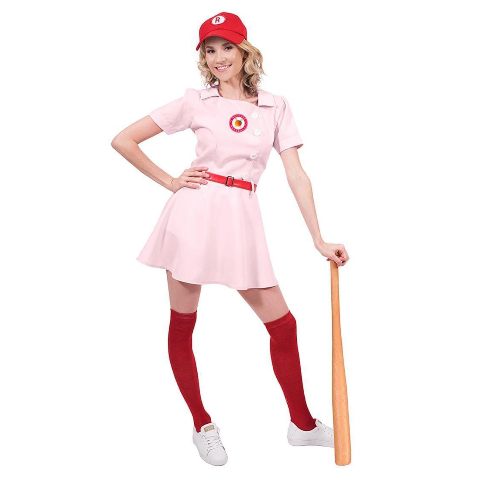 Rockford Peaches Women's Costume Baseball Uniform - Large