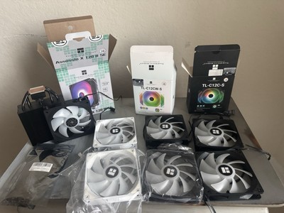 ARGB PC Fan Bundle 6 Fans + CPU Cooler Thermalright RGB Splitters