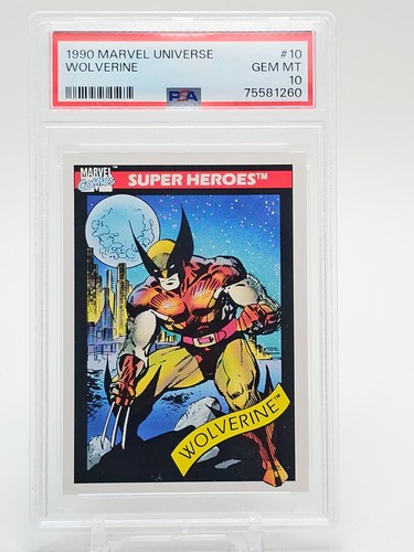 WOLVERINE 1990 IMPEL MARVEL UNIVERSE SUPER HEROES #10 PSA 10 Q7371