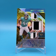 2022 Panini XR - Rookie Triple Swatch Autographs Travon Walker #225 Gold 03/10